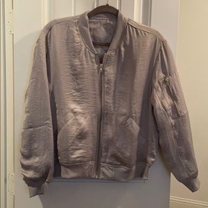 Satin bomber jacket